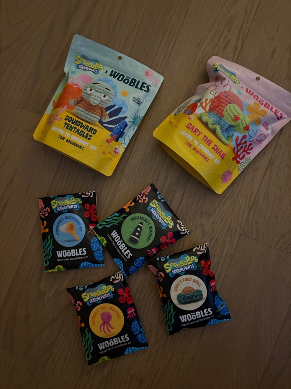 SpongeBob Woobles Crochet Kit & Blind Packs - Colorful Characters
